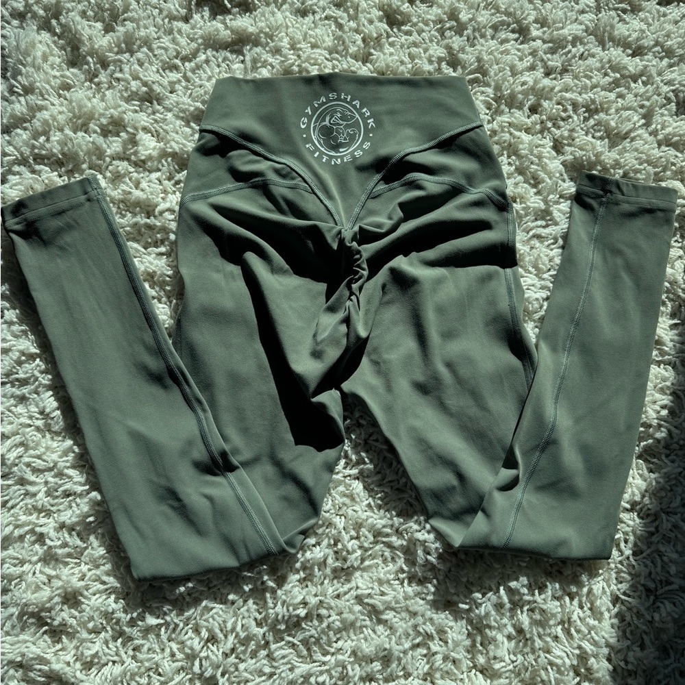 Gymshark Legacy Short Leggings - Unit Green